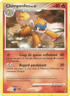 Carte Chimpenfeu de l'extension Platine, numéro 56/127