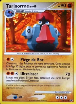 Carte Tarinorme de l'extension Platine, numéro 60/127