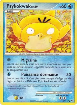 Carte Psykokwak de l'extension Platine, numéro 87/127