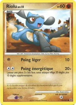 Carte Riolu de l'extension Platine, numéro 91/127