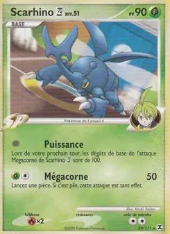 Carte Scarhino 4 Niv. 51 de l'extension Rivaux Émergeants, numéro 24/111