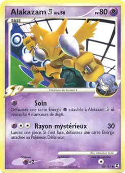Carte Alakazam 4 Niv. 56 de l'extension Rivaux Émergeants, numéro 38/111