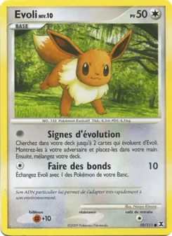 Carte Evoli Niv. 10 de l'extension Rivaux Émergeants, numéro 59/111