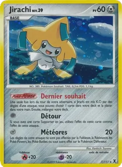 Carte Jirachi Niv. 39 de l'extension Rivaux Émergeants, numéro 7/111