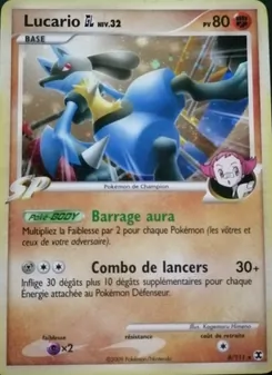 Carte Lucario GL Niv. 32 de l'extension Rivaux Émergeants, numéro 8/111