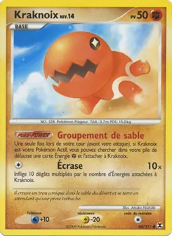 Carte Kraknoix Niv. 14 de l'extension Rivaux Émergeants, numéro 84/111