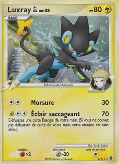 Carte Luxray GL Niv. 48 de l'extension Rivaux Émergeants, numéro 9/111