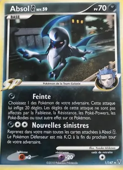 Carte Absol G de l'extension Vainqueurs Suprêmes, numéro 1/147