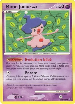 Carte Mime Junior de l'extension Vainqueurs Suprêmes, numéro 115/147