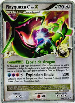Carte Rayquaza C NIV.X de l'extension Vainqueurs Suprêmes, numéro 146/147