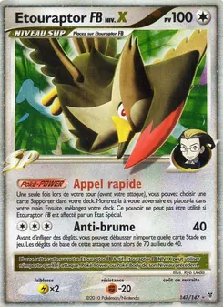 Carte Etouraptor FB de l'extension Vainqueurs Suprêmes, numéro 147/147