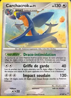 Carte Carchacrok de l'extension Vainqueurs Suprêmes, numéro 5/147
