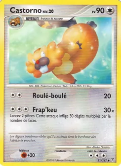 Carte Castorno de l'extension Vainqueurs Suprêmes, numéro 51/147