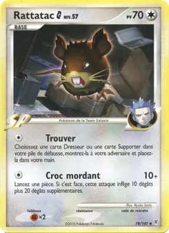 Carte Rattatac G de l'extension Vainqueurs Suprêmes, numéro 78/147