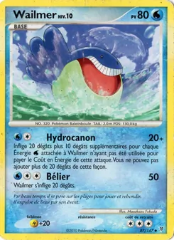 Carte Wailmer de l'extension Vainqueurs Suprêmes, numéro 87/147