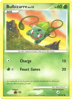 Carte Bulbizarre de l'extension Vainqueurs Suprêmes, numéro 93/147