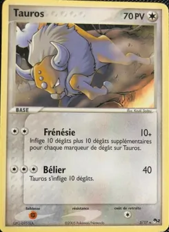 Carte Tauros de l'extension POP Série 2, numéro 5/17