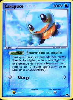 Carte Carapuce de l'extension POP Série 4, numéro 14/17