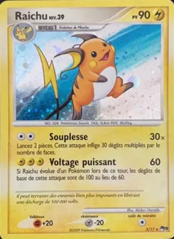Carte Raichu de l'extension POP Série 9, numéro 3/17