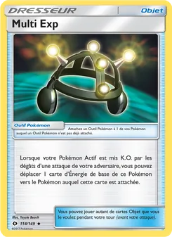 Carte Multi Exp de l'extension Soleil et Lune, numéro 118/149