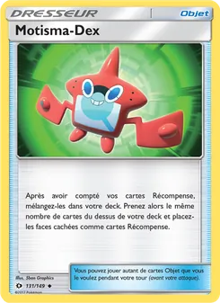 Carte Motisma-Dex de l'extension Soleil et Lune, numéro 131/149