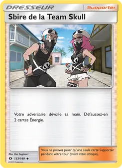 Carte Sbire de la Team Skull de l'extension Soleil et Lune, numéro 133/149