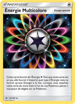 Carte Énergie Multicolore de l'extension Soleil et Lune, numéro 137/149