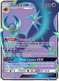 Carte Lunala GX de l'extension Soleil et Lune, numéro 141/149