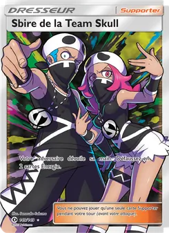 Carte Sbire de la Team Skull de l'extension Soleil et Lune, numéro 149/149