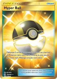 Carte Hyper Ball de l'extension Soleil et Lune, numéro 161/149