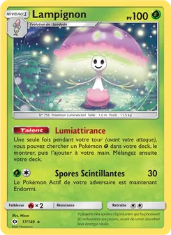 Carte Lampignon de l'extension Soleil et Lune, numéro 17/149