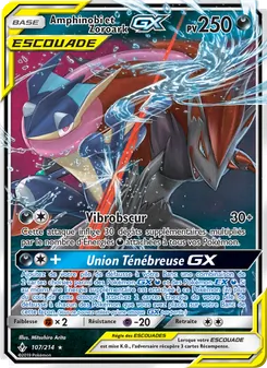 Carte Amphinobi et Zoroark GX de l'extension Alliance Infaillible, numéro 107/214