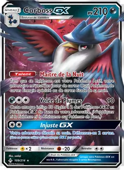 Carte Corboss GX de l'extension Alliance Infaillible, numéro 109/214