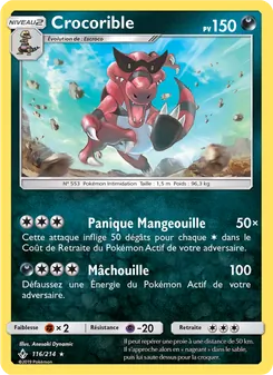 Carte Crocorible de l'extension Alliance Infaillible, numéro 116/214