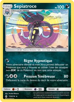 Carte Sepiatroce de l'extension Alliance Infaillible, numéro 119/214