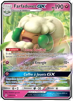 Carte Farfaduvet GX de l'extension Alliance Infaillible, numéro 140/214