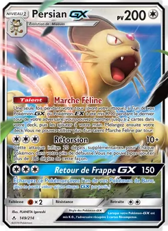 Carte Persian GX de l'extension Alliance Infaillible, numéro 149/214