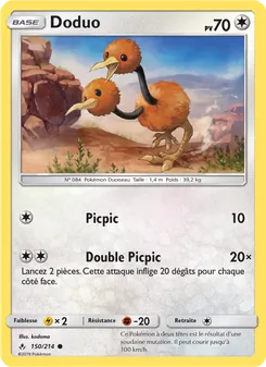 Carte Doduo de l'extension Alliance Infaillible, numéro 150/214