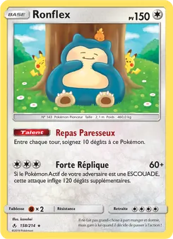 Carte Ronflex de l'extension Alliance Infaillible, numéro 158/214
