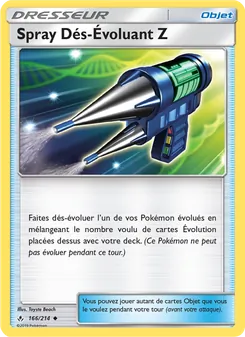 Carte Spray Dés-Évoluant Z de l'extension Alliance Infaillible, numéro 166/214