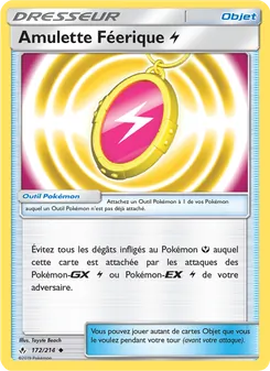 Carte Amulette Féerique Lightning de l'extension Alliance Infaillible, numéro 172/214