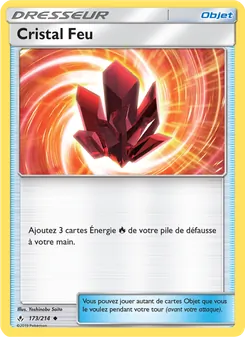 Carte Cristal Feu de l'extension Alliance Infaillible, numéro 173/214