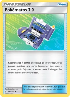 Carte Pokématos 3.0 de l'extension Alliance Infaillible, numéro 182/214