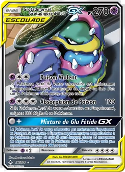 Carte Grotadmorv et Grotadmorv d’Alola GX de l'extension Alliance Infaillible, numéro 197/214