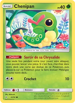 Carte Chenipan de l'extension Alliance Infaillible, numéro 2/214
