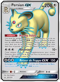 Carte Persian GX de l'extension Alliance Infaillible, numéro 207/214