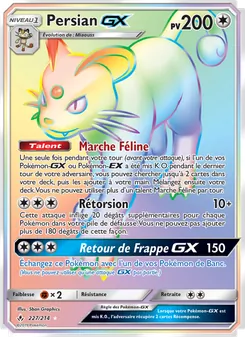 Carte Persian GX de l'extension Alliance Infaillible, numéro 227/214