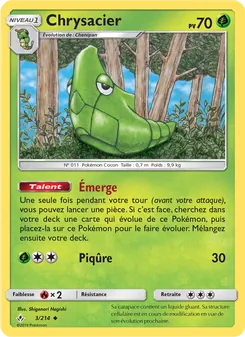Carte Chrysacier de l'extension Alliance Infaillible, numéro 3/214