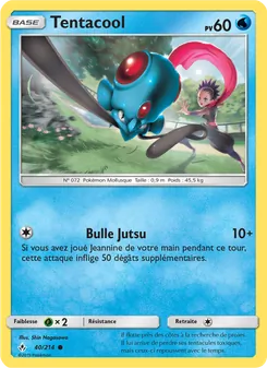 Carte Tentacool de l'extension Alliance Infaillible, numéro 40/214