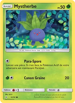 Carte Mystherbe de l'extension Alliance Infaillible, numéro 5/214